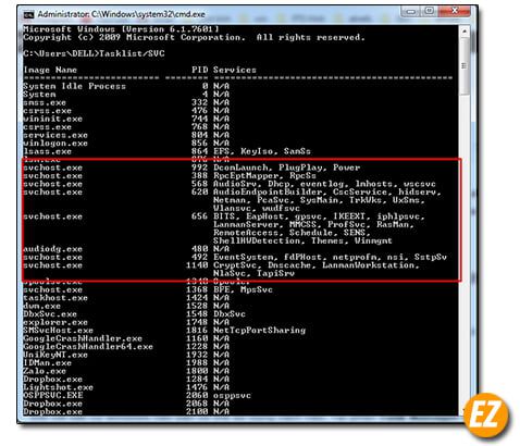 Svchost.exe chúng là gì Sửa lỗi svhost chiếm nhiều Ram, Cpu -may-tinh