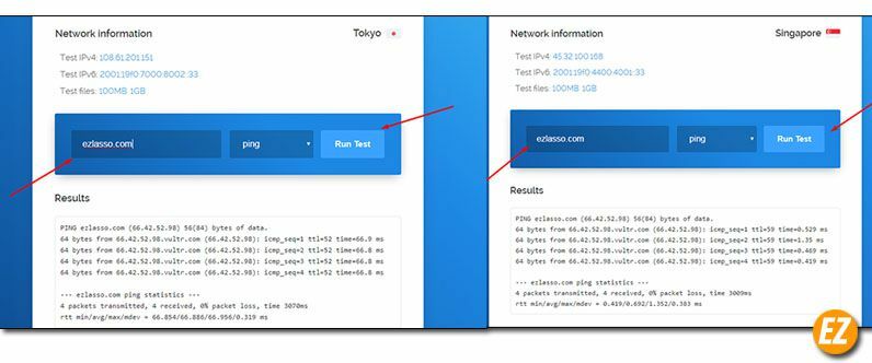 Hướng dẫn test tốc độ truyền tải server trên VPS từ Vultr