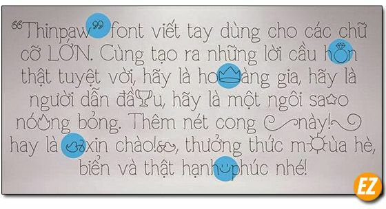 Font Thinpaw Việt hoá - Font chữ Viết tay hoàn hảo