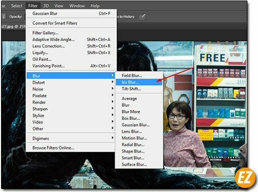 Làm mờ ảnh bằng photoshop