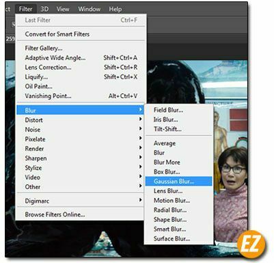 Làm mờ ảnh bằng photoshop