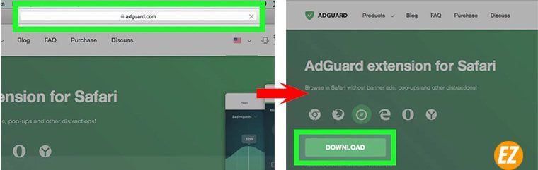 Cài đặt add on AdGuard trên Mac Os