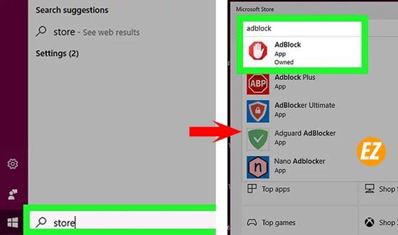 Cài đặt add on Adblock trên edge win 10