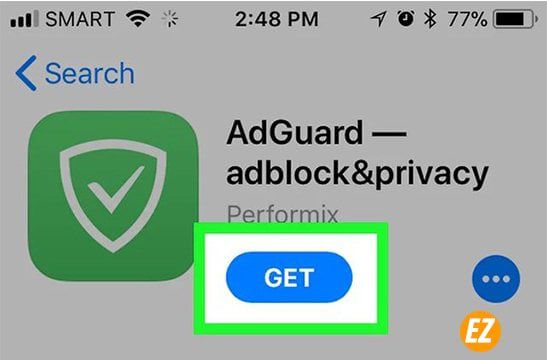 Cài đặt add on Adblock trên Iphone