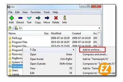 nén file 7 zip