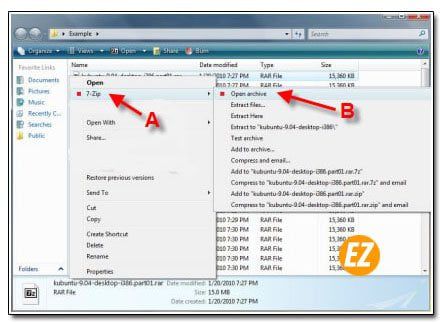 xem trước file 7 zip