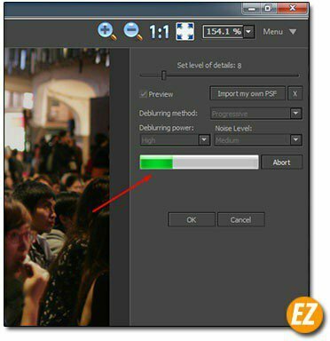 plugin deblur photoshop hoàn tất làm nét ảnh