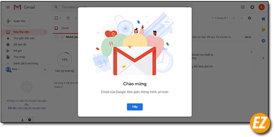 Giao diện gmail