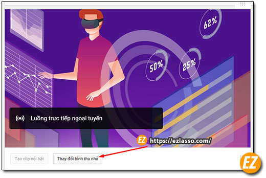 Thay đổi ảnh thumb cho video live