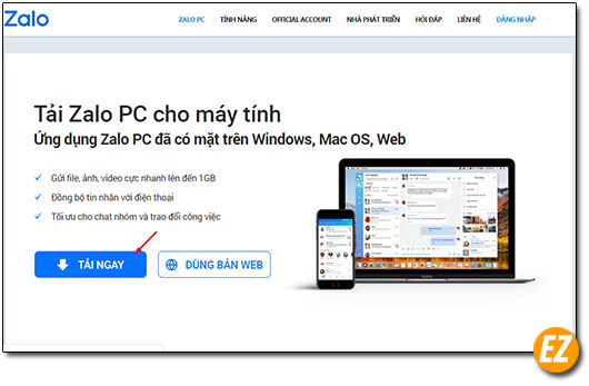 tải zalo cho máy tính