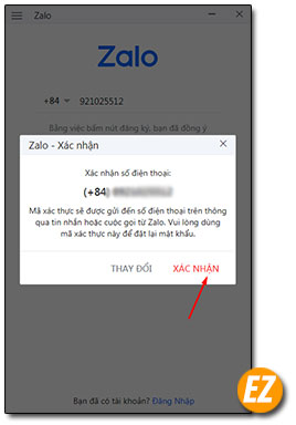 Xác nhập số điện thoại