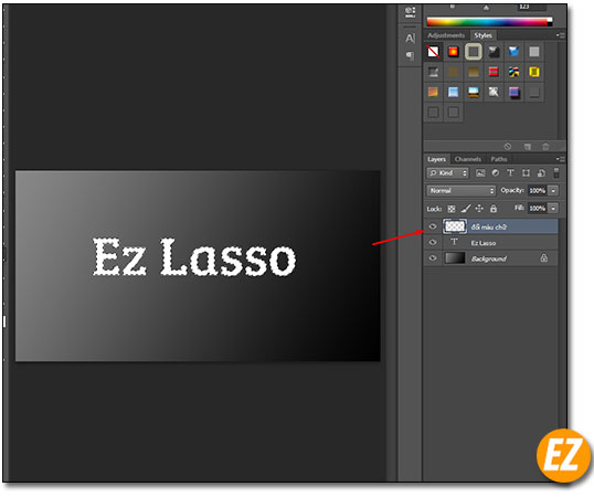 Tạo layer mới trong photoshop