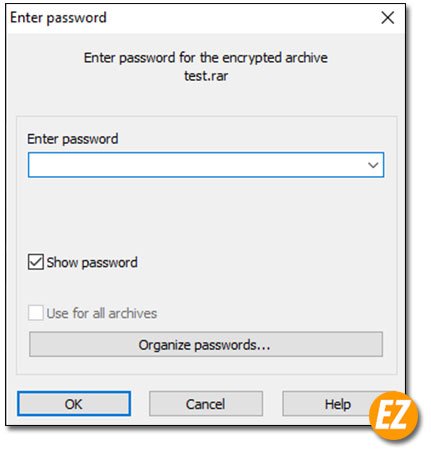 Quên mật khẩu winrar
