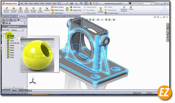 Các tính năng solidworks 2019