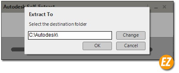 Chọn đường dẫn cài đặt autodesk