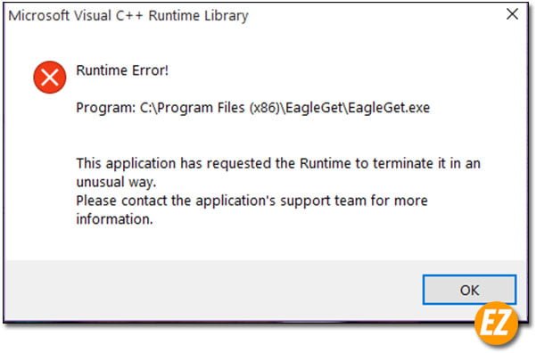 Microsoft visual C++ runtime library