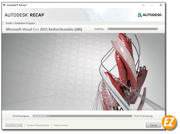 Quát trình cài đặt tự động Autodesk ReCap 2020