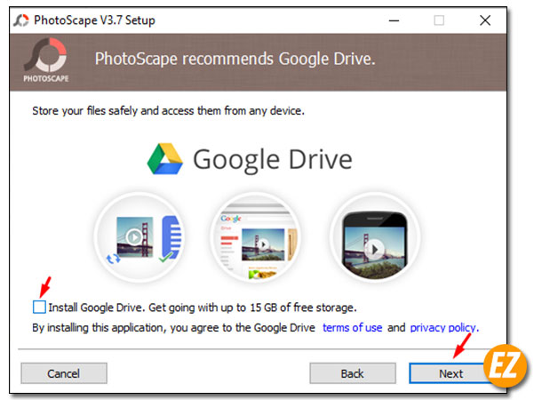 Tải thêm phần mềm google drive