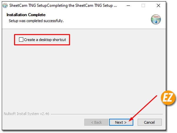 tạo shortcut sheetcam tng 2019 trên desktop