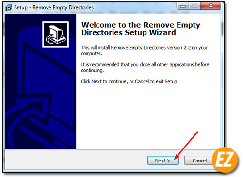 Chào mừng bạn cài đặt phần mềm Remove Empty Directories