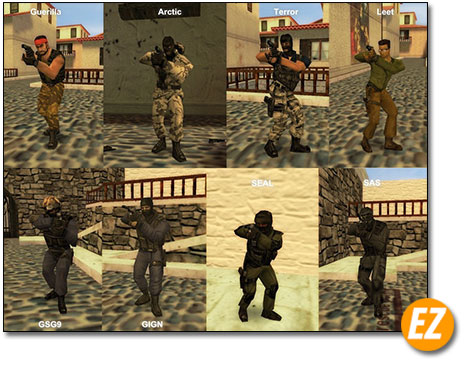 Danh sách nhân vật trong Counter Strike 1.6