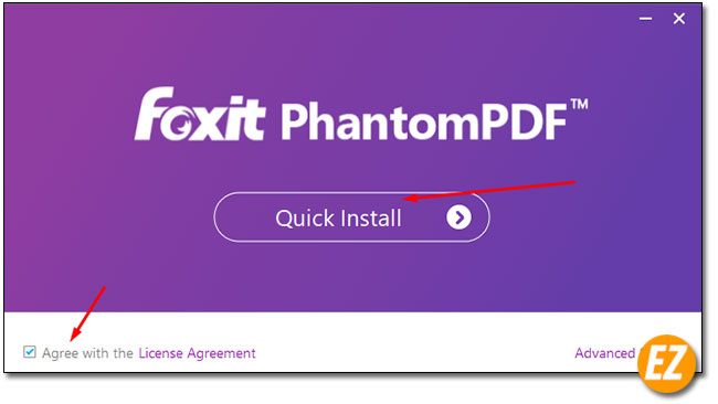 Cài đặt phần mềm foxit phantompdf