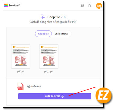 Chọn ghep file PDF
