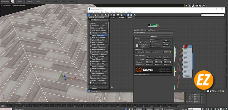 Plugin Tạo sàn gỗ Floor Generator + Multi Texture for 3ds Max
