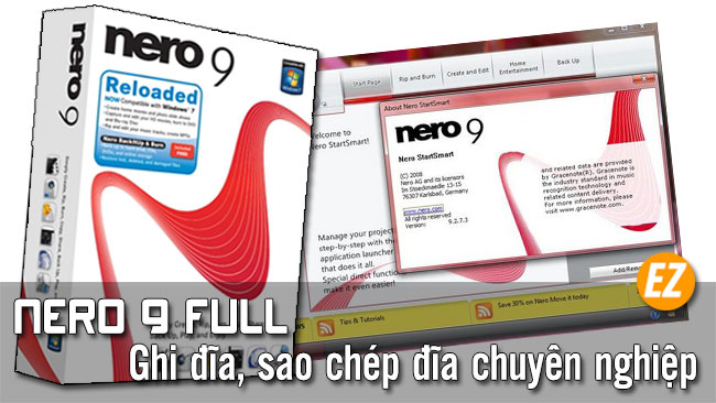 Download nero 9 Full key phần mềm ghi đĩa sao chép đĩa