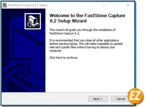 Chào mừng cài đặt FastStone Capture 9.2