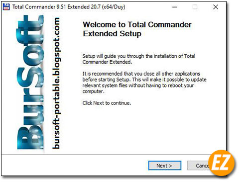 Chào mừng cài đặt phần mềm Total Commander 9.1 Extended