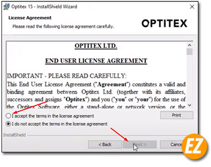 Chính sách cài đặt phần mềm Optitex 15