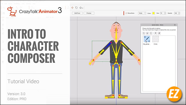 Download CrazyTalk Animator 3 - tạo video động 2D cùng hình ảnh - #1 Ez