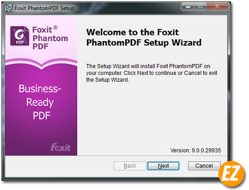 Chào mừng cài đặt phần mềm Foxit Phantom