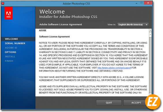 Chào mừng cài đặt phần mềm adobe photoshop cs5