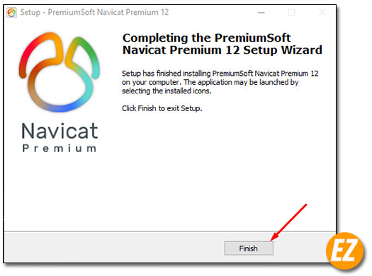 Hoàn thành cài đặt phần mềm Navicat Premium 12 Full Key