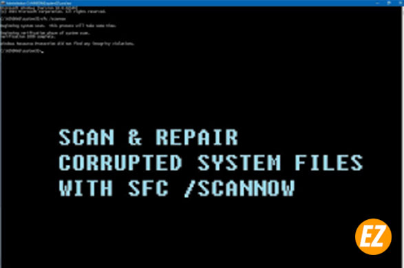 Dùng lệnh SFC scannow sửa lỗi file hệ thống trên windows 10