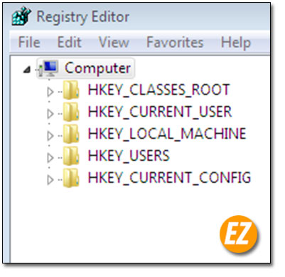 Các thông số trong Registry Editor