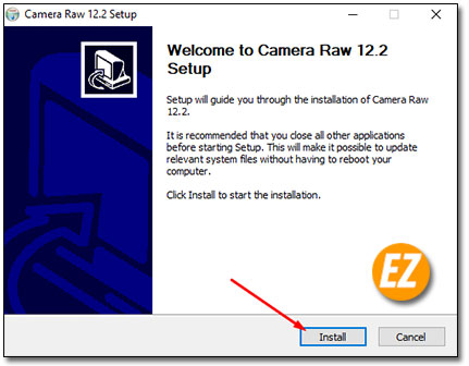 Chào mừng cài đặt Camera RAW 12.3