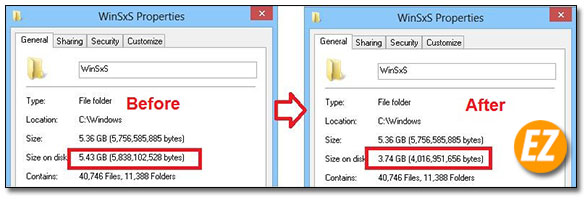 Windows tự động xoá các file không dùng lâu trong thư mục windows SXS