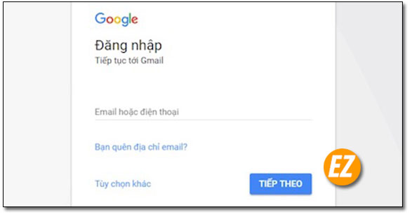 Đăng nhập Gmail