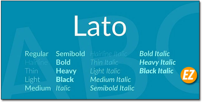 Tải font Lato việt hoá