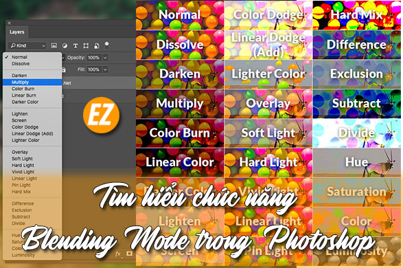 Tìm hiểu chức năng Blending Mode trong Photoshop
