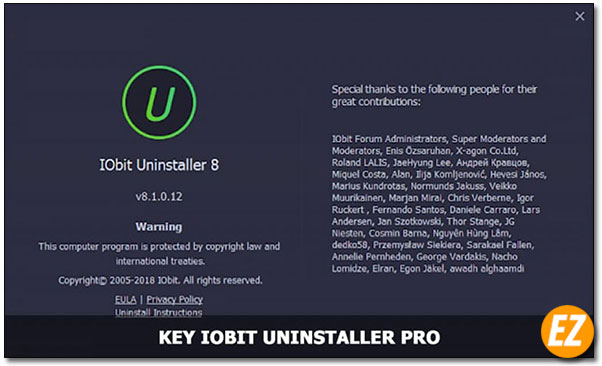 Chia sẻ Key IObit Uninstaller  11 Full bản quyền Miễn phí