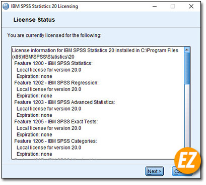 Chính sách sử dụng phần mềm SPSS 20