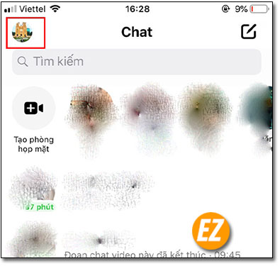 Chọn Avatar cá nhân trên Messenger