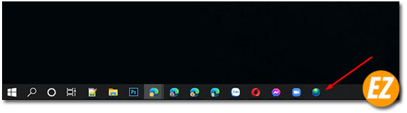 Kết quả sau khi ghim thư mục vào taskbar windows 10