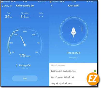 Kiểm tra tốc độ mảng của wifi