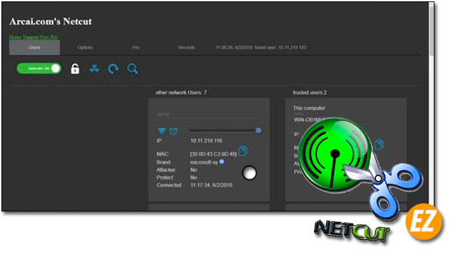 Download NetCut quản lý mạng máy tính