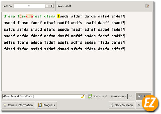 Phần mềm luyện gõ 10 ngón Klavaro Touch Typing Tutor